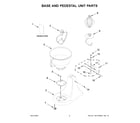 KitchenAid KSM96IC5 base and pedestal unit parts diagram