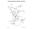 KitchenAid KSM8990CU0 case, gearing and planetary unit parts diagram