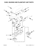 Case, gearing and planetary unit parts