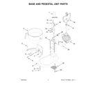 KitchenAid KSM8990CU0 base and pedestal unit parts diagram