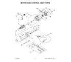 KitchenAid 5K45SSSSWH0 motor and control unit parts diagram