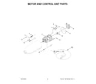 KitchenAid KSM150PSLCA5 motor and control unit parts diagram