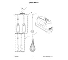 KitchenAid 5KHM926APT0 unit parts diagram