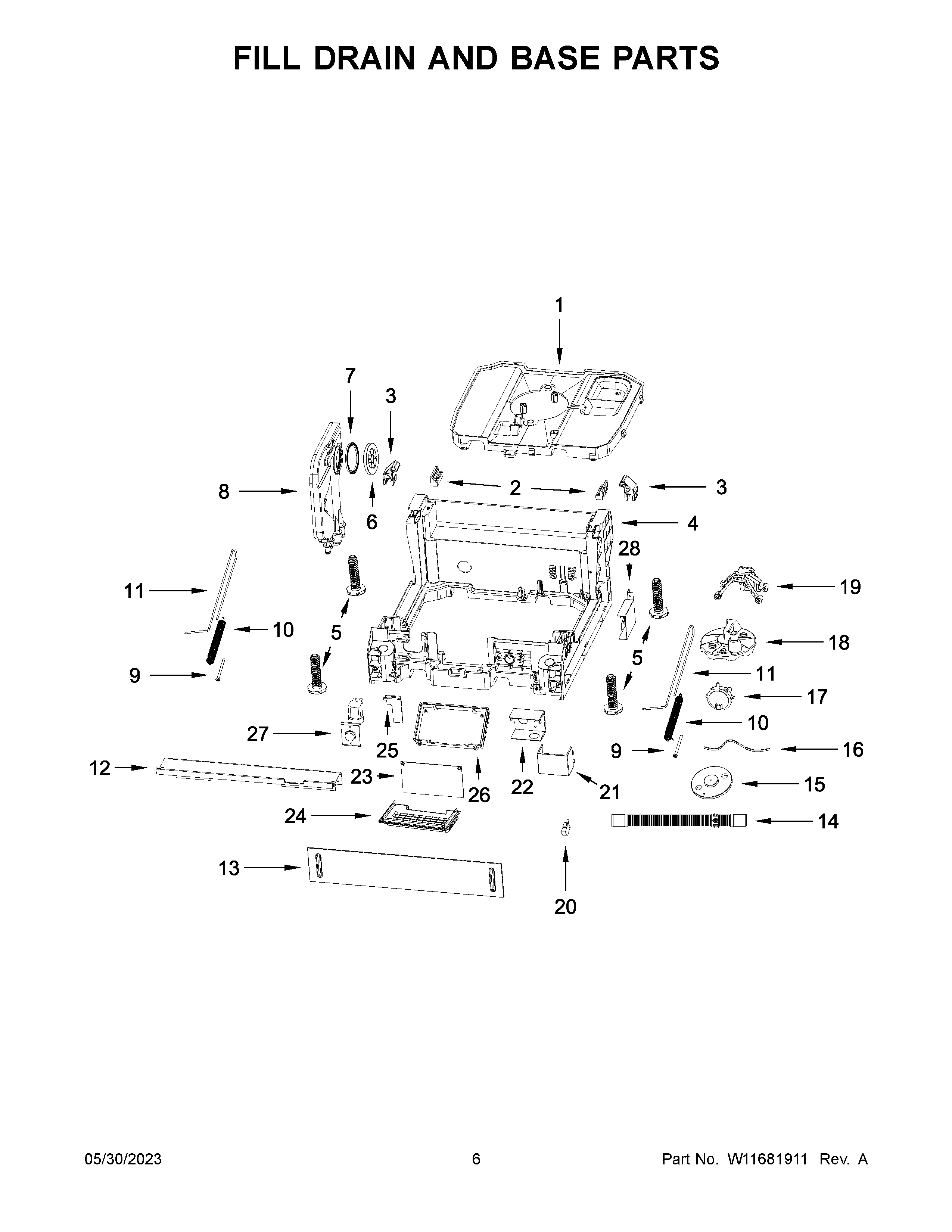 FILL DRAIN AND BASE PARTS