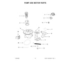 Whirlpool WDF518SAHW1 pump and motor parts diagram