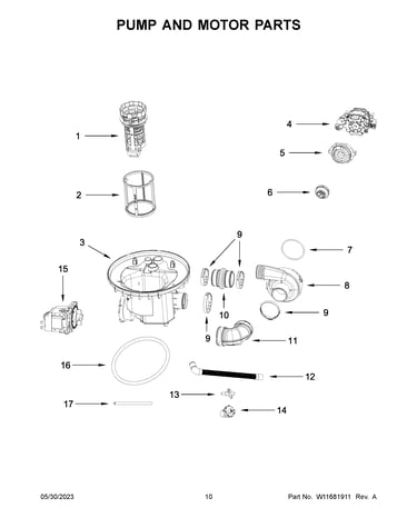 Pump and motor parts
