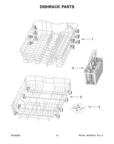 Dishrack parts