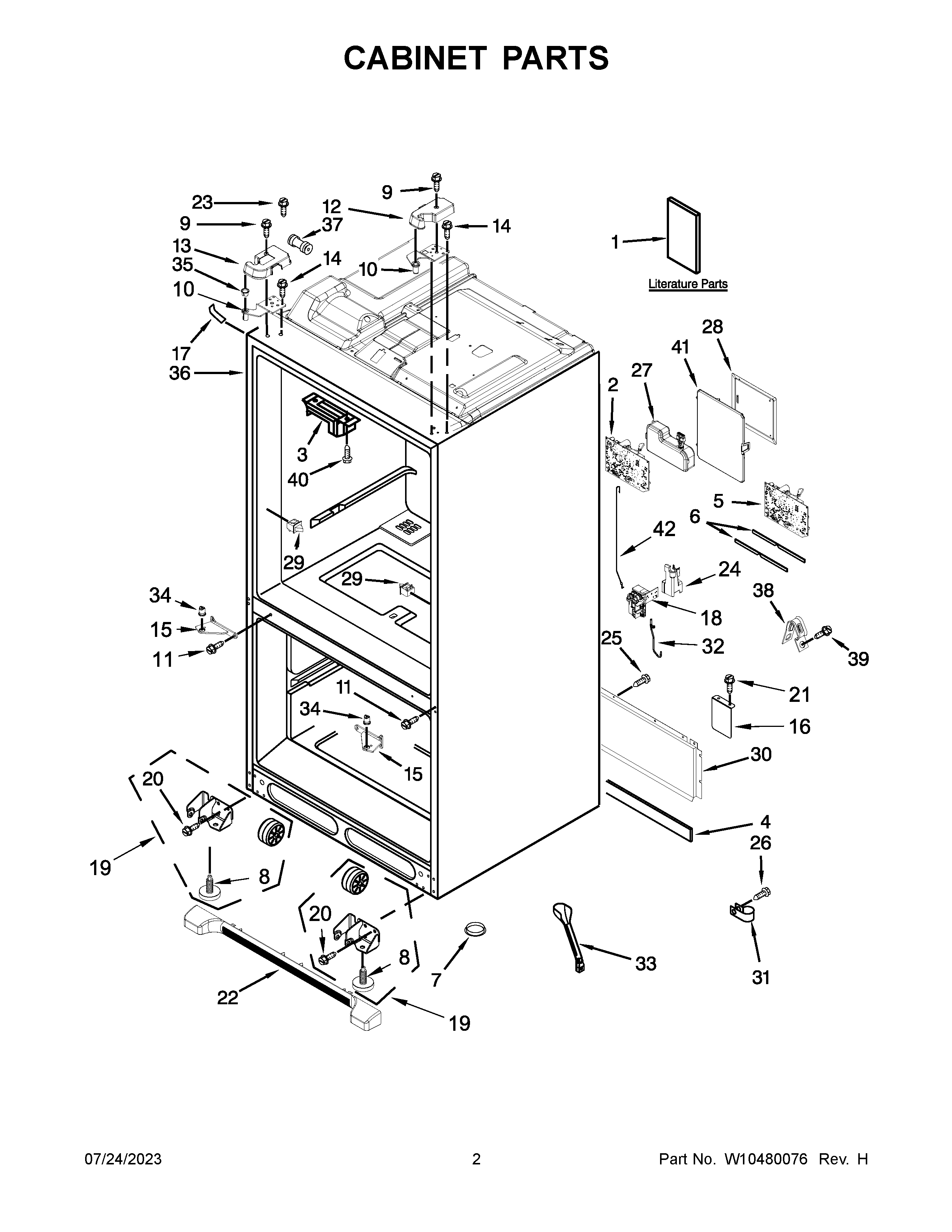 Cabinet parts