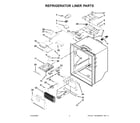 KitchenAid KFIS29PBMS00 refrigerator liner parts diagram