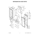 KitchenAid KFIS29PBMS00 refrigerator door parts diagram