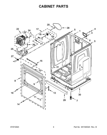 Cabinet parts