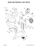 Base and pedestal unit parts