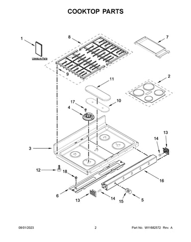 Cooktop parts