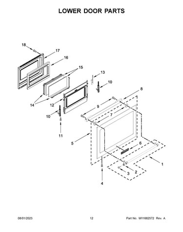 Lower door parts