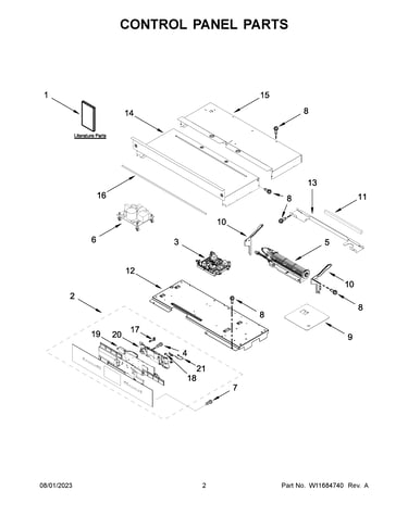 Control panel parts