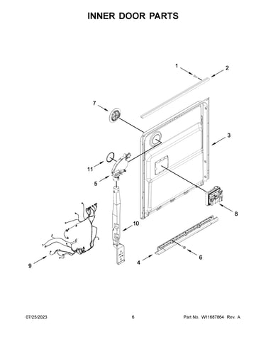Inner door parts