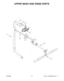 Upper wash and rinse parts