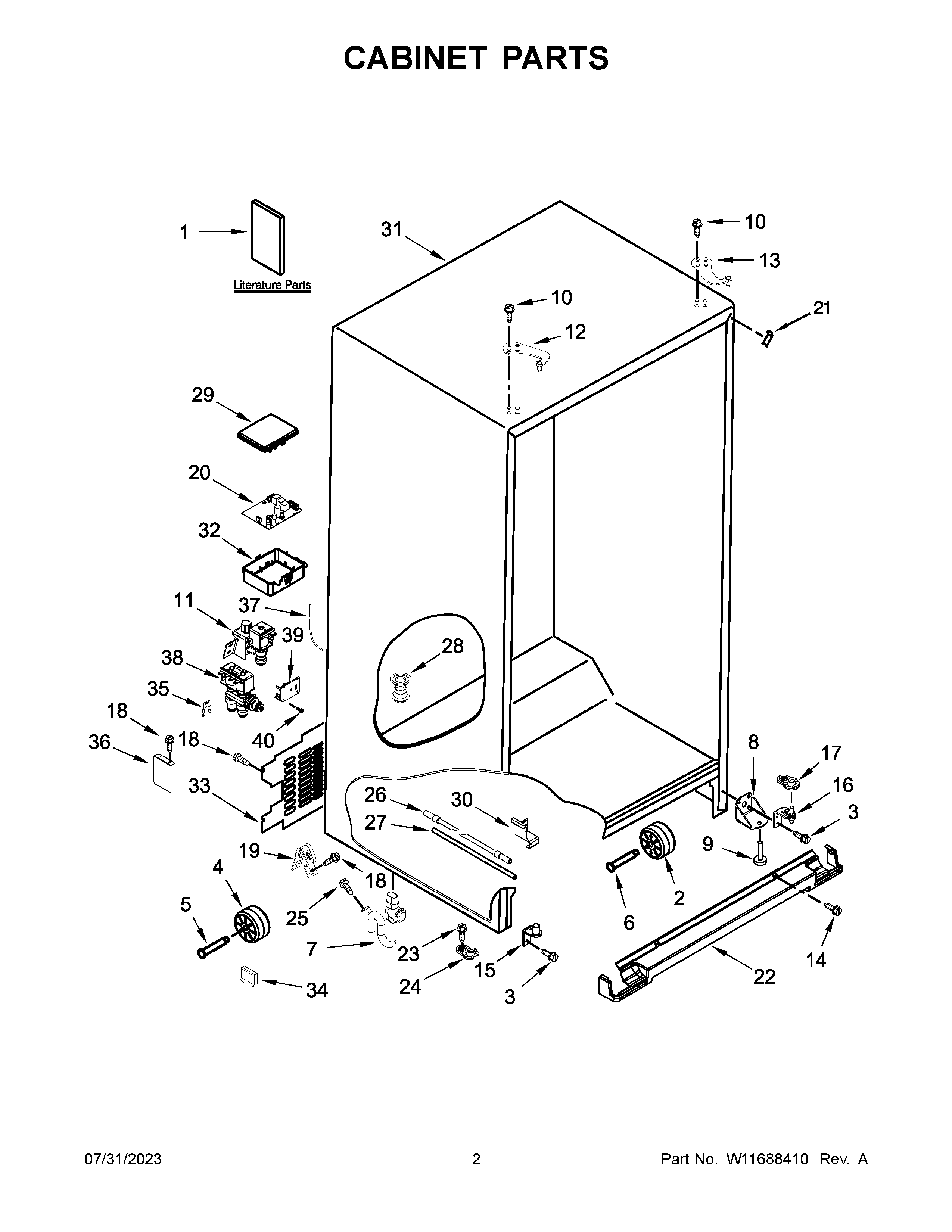 CABINET PARTS