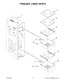 Freezer liner parts