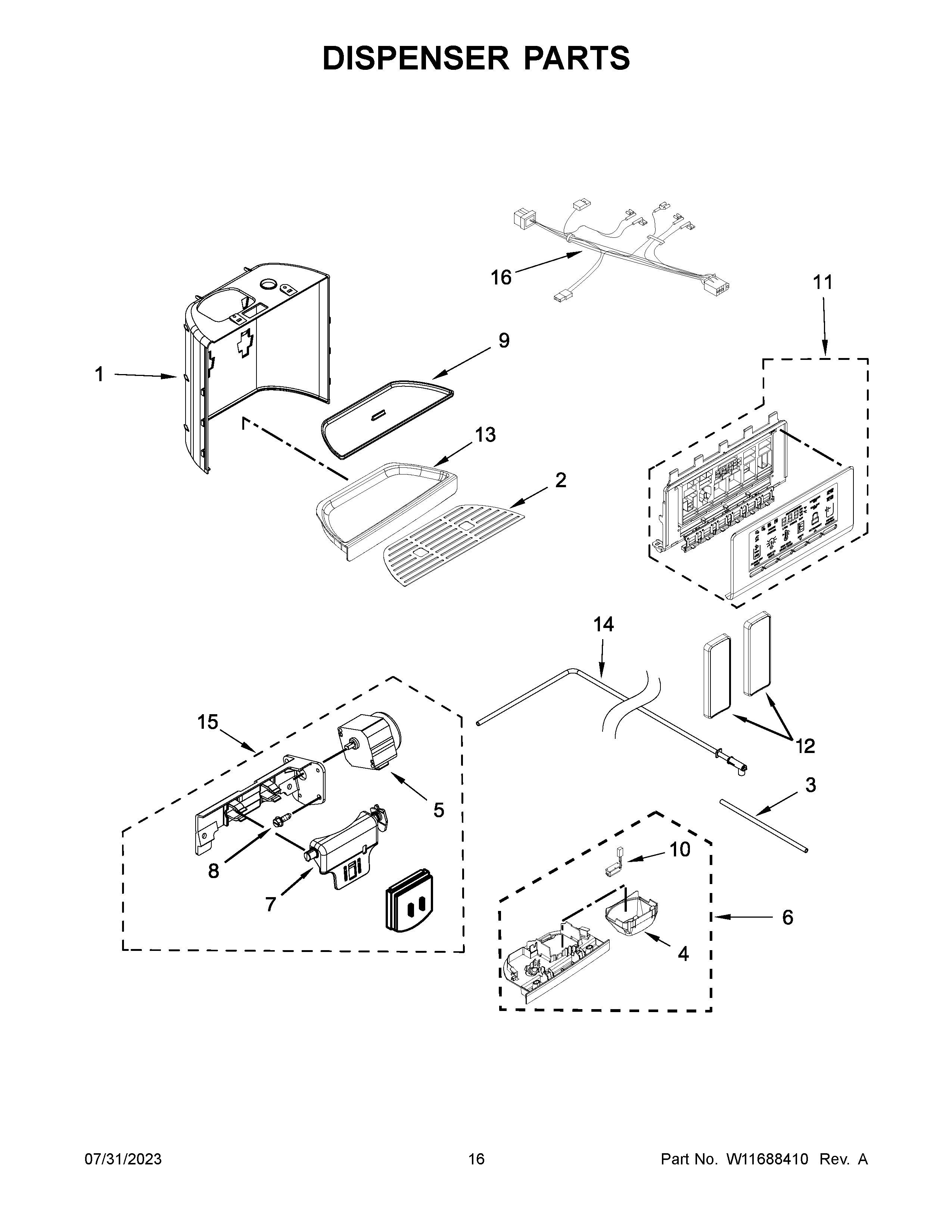 DISPENSER PARTS