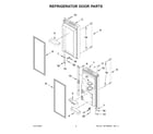 Maytag MFI2570FEW08 refrigerator door parts diagram