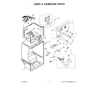 Whirlpool WRT348FMES05 liner & icemaker parts diagram