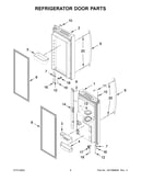 Refrigerator door parts