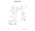 KitchenAid KRFC300EWH09 cabinet parts diagram