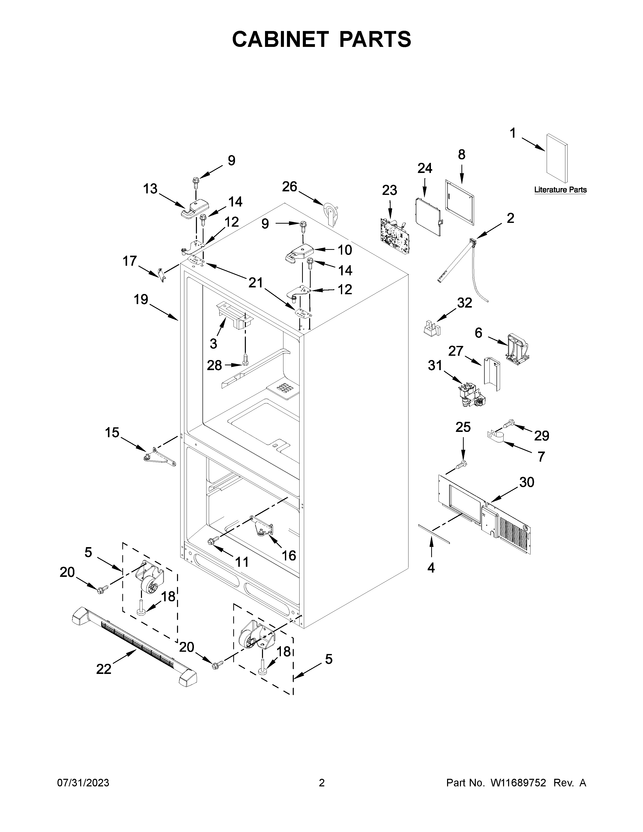 Cabinet parts