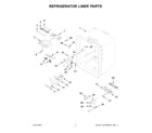 KitchenAid KRFC300EWH09 refrigerator liner parts diagram