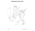 KitchenAid KRFC300EWH09 refrigerator door parts diagram