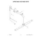 Whirlpool WDF341PAPW2 upper wash and rinse parts diagram