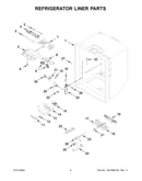 Refrigerator liner parts