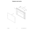 Whirlpool WRF540CWHZ10 freezer door parts diagram