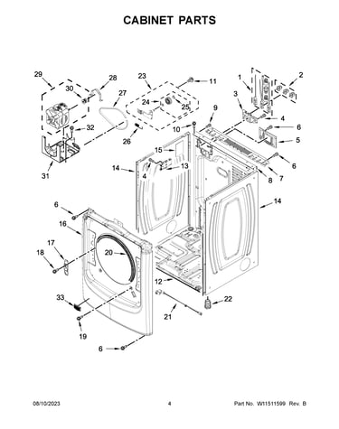 Cabinet parts