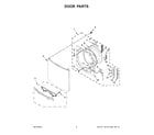 Maytag MED5630HC2 door parts diagram