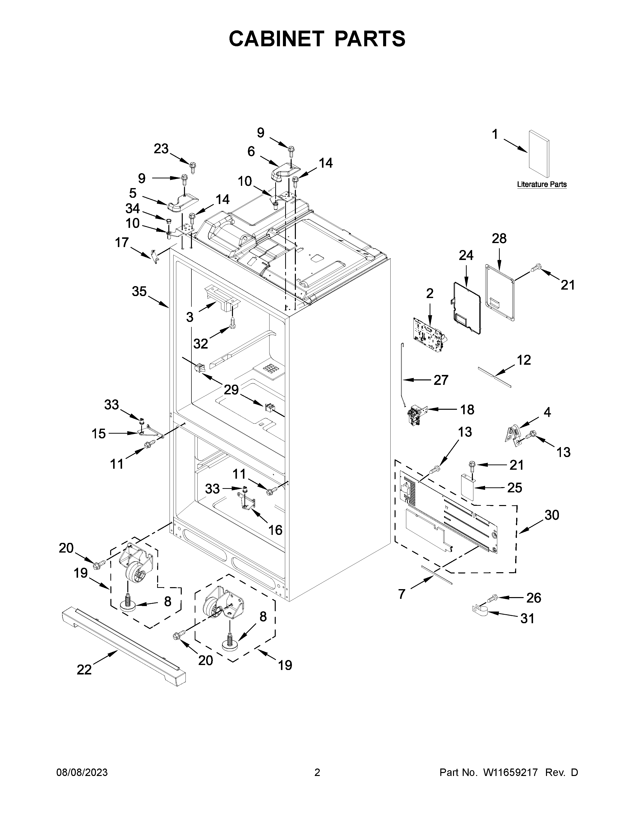 CABINET PARTS