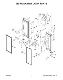 Refrigerator door parts