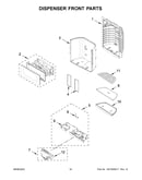Dispenser front parts