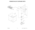 KitchenAid KRFF577KPS02 icemaker and ice container parts diagram