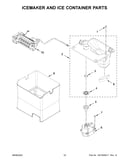 Icemaker and ice container parts