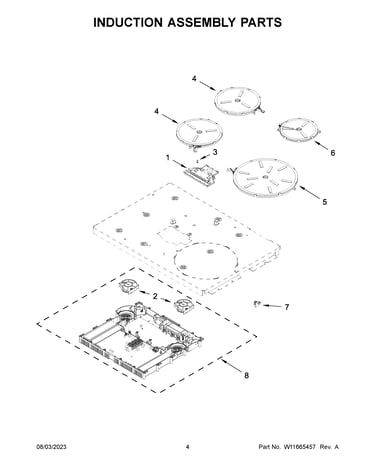 Induction assembly parts