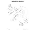 KitchenAid KRFC300ESS10 refrigerator liner parts diagram