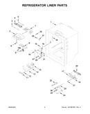 Refrigerator liner parts
