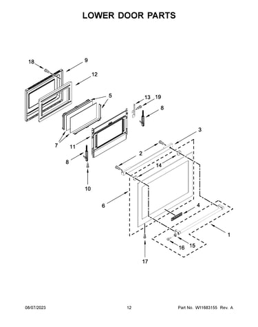 Lower door parts