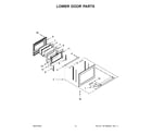 KitchenAid KFED500ESS06 lower door parts diagram