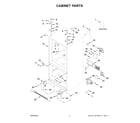KitchenAid KRFF302EBS05 cabinet parts diagram