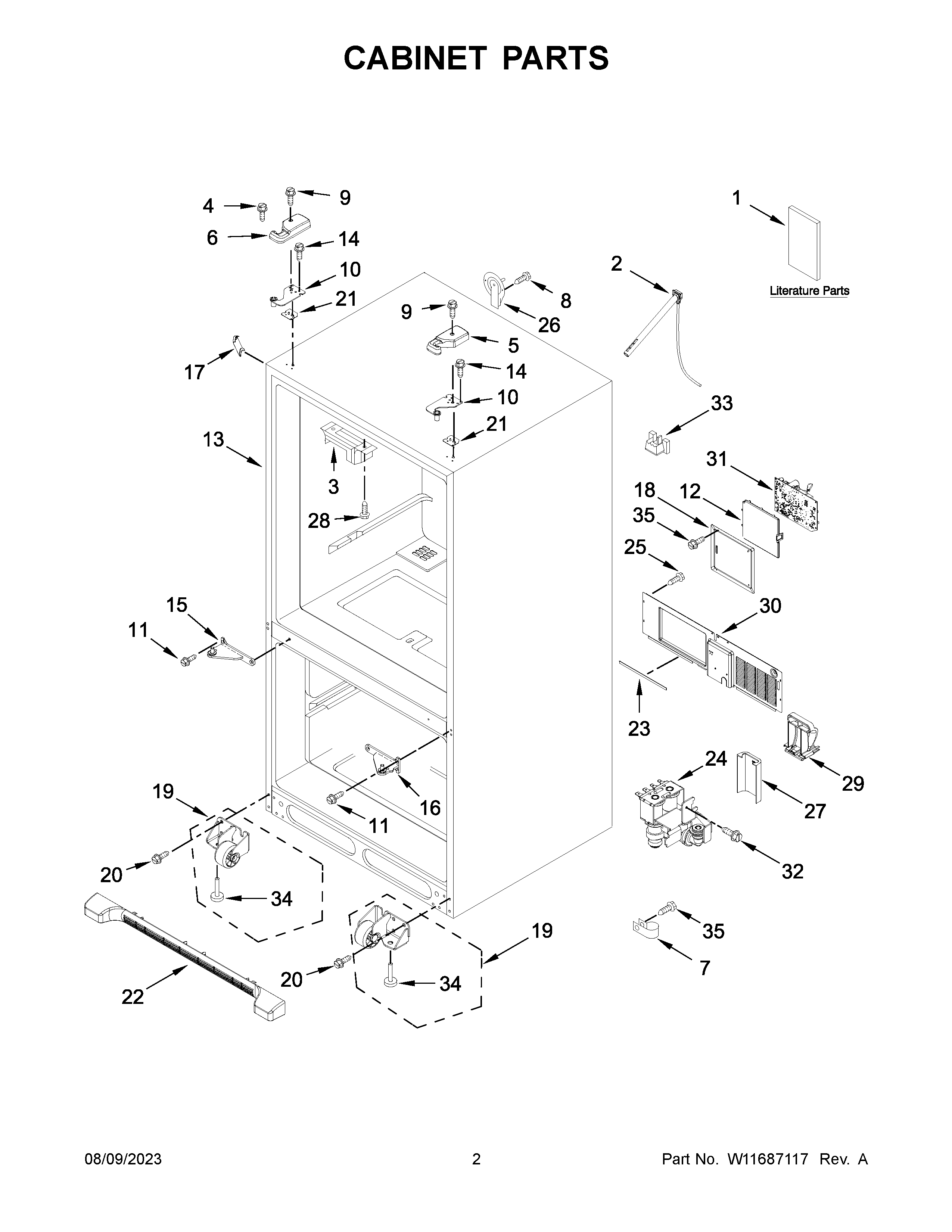 Cabinet parts