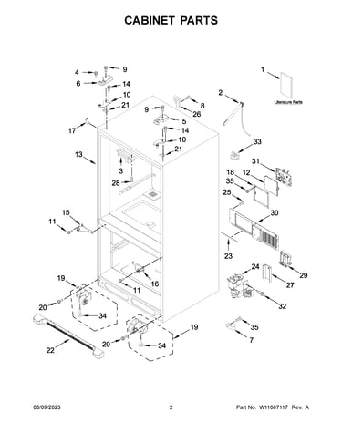 Cabinet parts