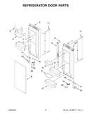 Refrigerator door parts